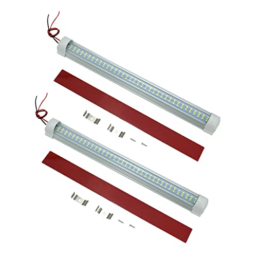 SOESFOUFU 2 Pack 108 Led Car Interior Light Bar 12v Dc Triple Rows Low Heat Easy Installation for Rv Trucks Bikes