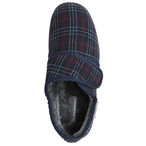 DUNLOP Mens Touch Fastening Full Slipper MTO - Navy - UK 10 - Image 4