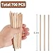 MOWPOG 700 Pcs Natural Wooden Coffee Stirrers, 5.5