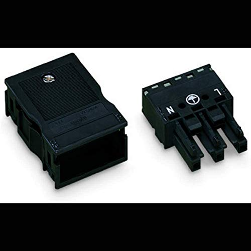 Wago 770-103 prise mâle à 3 broches châssis noir connecteur secteur