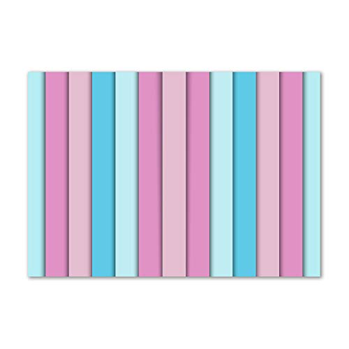 Fond de hotte verre de sécurité trempé 100x70 cm Tulup splashback guard cuisine rayures multicolores