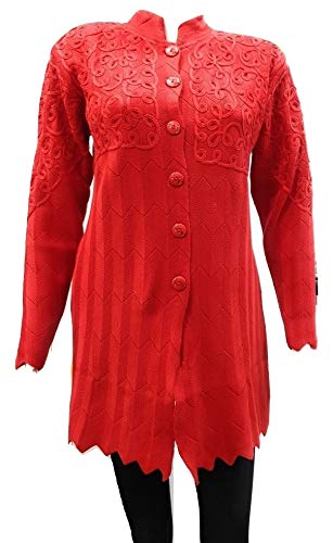 ladywillington Women's Wool Round Neck Cardigan-picture-33