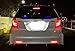 iJDMTOY Red Lens LED Bumper Reflector Lights Compatible With Honda CR-Z CR-V Insight, Compatible With Acura TSX Wagon