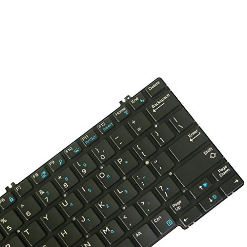 AUTENS Teclado de reposição para laptop sem moldura de 1 ano de garantia para Dell Latitude 5280 528