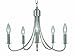 Framburg 1004 PS Maisonette 5-Light Chandelier, 17" x 17" x 13.5", Polished Silver