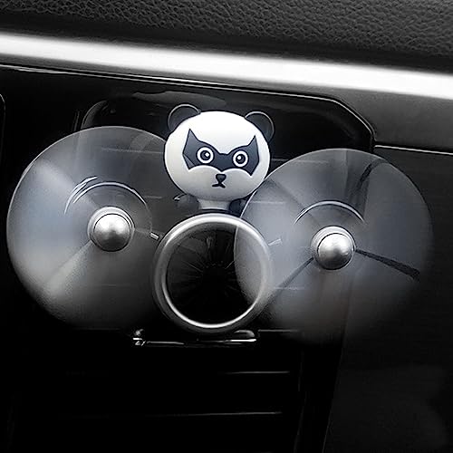 Image of Pilot Car Air Freshener, Cute Duck Car Vent Clip Air Freshener Automotive Air Outlet Fan Diffuser, Automotive Interiors Vent Decoration (Dog)