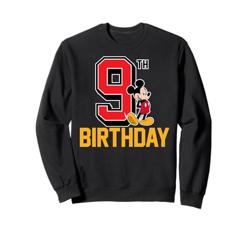 Sweat Mickey Mouse 9 ans Disney pour anniversaire d'enfant