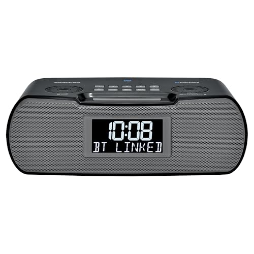 image for Sangean RCR-20 AM/FM Clock Radio with Bluetooth, Aux-in, USB Phone Cha