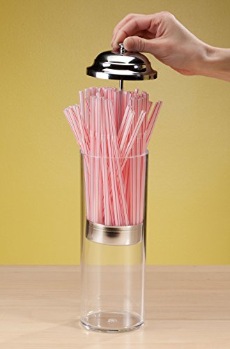 Old Fashioned Retro Straw Container and Dispenser Clear