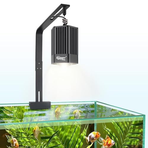 hygger 100W Aquarium Light Full Spectrum RGB COB LED Clip