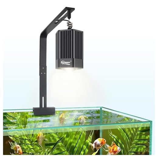 hygger 100W LED Aquarium Plant Light COB Full Spectrum Fish Tank Light Planted Tank Grow Light with Mounting Bracket Compatible with Timer for Low-to-High Light Demanding Aquatic Plants