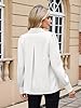 ZAFUL Womens Dressy Casual Satin Shirts V Notched ... #3