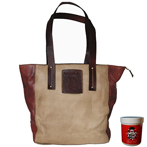 BARON of MALTZAHN Women's tote bag TOKYO brown leather + leather care
