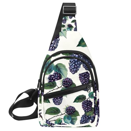 Mochila cruzada de moras ideal para viajar, senderismo ligero y entrenamientos al aire libre