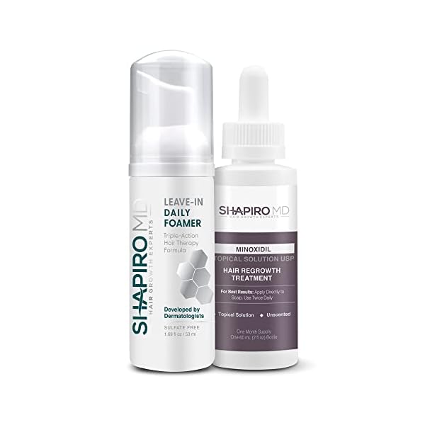 Women’s Hair Regrowth Travel Kit: Leave-In Foamer, 2% Minoxidil. Experience Healthier, Fuller, and Thicker looking Hair…