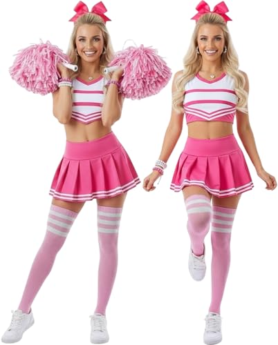 Image of ToBeInStyle Women's Over The Knee Thick Long Socks Thigh High w / 3 Contrast Stripe