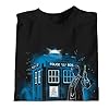 1Tee Womens Loose Fit Police Phone Box Blue T-Shirt Black Large #3