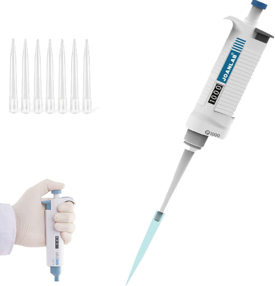 ELroAl High Accuracy 10100μL Variable Micropipette, Lab Single Channel
