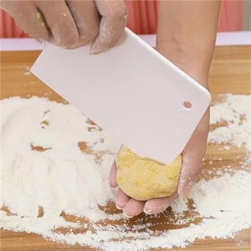 Spatule grattoir pour pâte avec lame plastique multifonction - 6