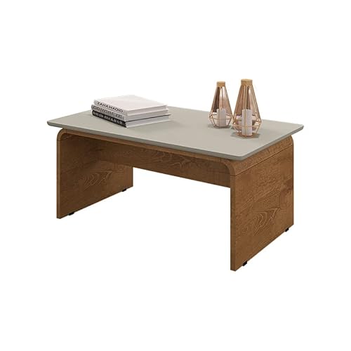 Mesa de Centro Sala de Estar Lilibeth Cor: Off White/Naturale