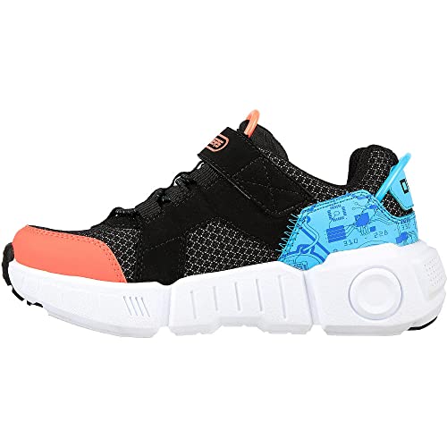 Skechers Skechers Unisex-Child Gametronix, Black/Multi, 5 Big Kid