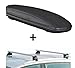 Produktbild Dachbox VDPMAA320 320Ltr abschließbar schwarz matt + Dachträger CRV107A kompatibel mit Opel Insignia Kombi (5 Türer) 2009-2017