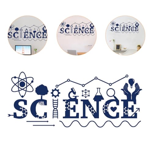 Vinilo decorativo estrella químico ciencia 99x42 cm azul miniatura 7
