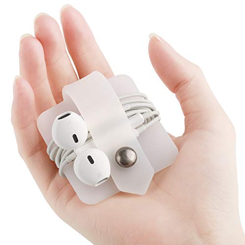 Image of Silicone Earphone Organizer Earphone Wrap Winder Headphone Cord Organizer Wrap Winder Manager /Cable Winder 3 Pieces