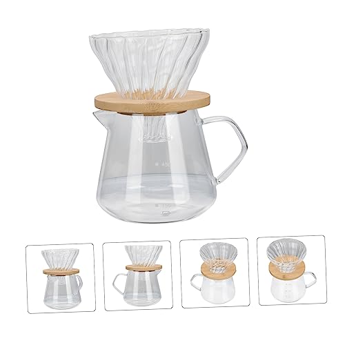 ABOOFAN 2 Conjuntos despeje sobre a cafeteira garrafa de expresso servidor de café de vidro máquina