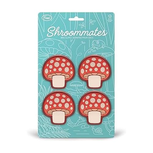Pince à sac pour éviter le gaspillage alimentaire lot de 4 champignons Shroomates
