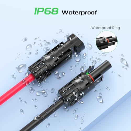 Bateria Power Conector solar de 10 AWG para cabo de extensão adaptador XT60, painel solar para XT60,