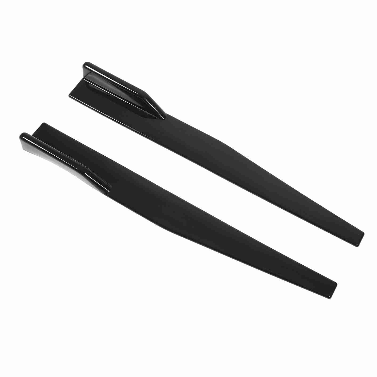 Karlak 2PCS Boczna Spódnica Winglet Wing Spoiler Błyszcząca Czarna Redukuj odporność na Powietrze 860 Mm ABS Universal z Korpusem Samochodu, Zamiennik na Siedzący, Pasujący do A3,
