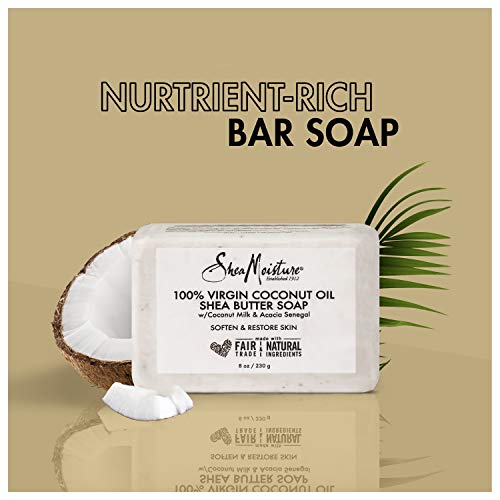 Sheamoisture Shea Butter Soap For All Skin Types 100% Virgin Coconut Oil Cruelty Free Skin Care 8 Oz #TOP3