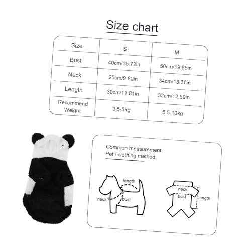 Disfraz de Panda para Perro Kisangel Otoño Invierno miniatura 2