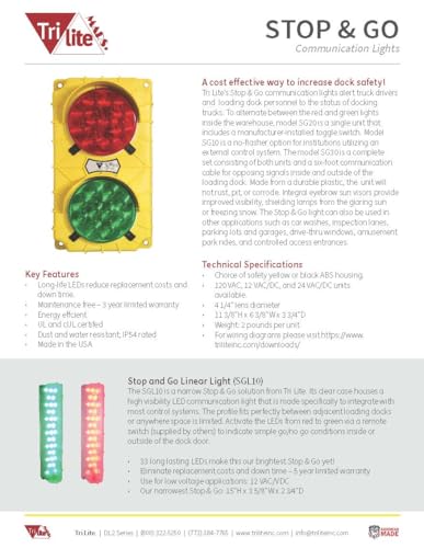 Trilite SG10 Stop& Go Lights Complete Family (Black, 115Volt)