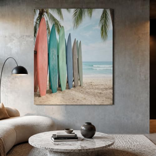 Toile murale planche de surf pour créer une ambiance vacances d'été au salon
