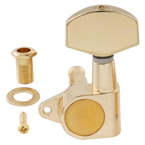 Musiclily Pro R15J-08 Single 15:1 Ratio Treble Side Tuner Tuning Peg Gold