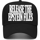 Release The Epstein Files Hat | Funny Premium Adjustable Snapback Baseball Vintage Trucker Hats for Men & Women (US, Alpha, One Size, Black)