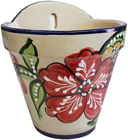 Spanish Wall Planter, Flower Pot, Planter, Wall Pocket 8.5"" D