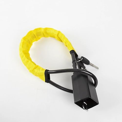 Cvndts Yellow Steering Wheel Lock Anti-Theft Device For Car Steering Wheel Lock, Safety Belt Buckle, Steel Cable Wire Rope Seat Belt Lock(Yellow)