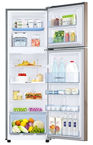 Image of Samsung 256L 2 Star Inverter Frost-Free Convertible 3 In 1 Double Door Refrigerator Appliance (RT30C3732YB /HL,Bronze Archi)