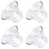 Flange Inserts 4PCS 24mm for 28mm Flanges of Most Pumps, BPA Free Silicone Flange Inserts, Breastfeeding Pump Accessories