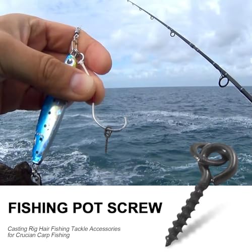 Set 20 piezas tornillos para carnada de pesca carpa miniatura 4