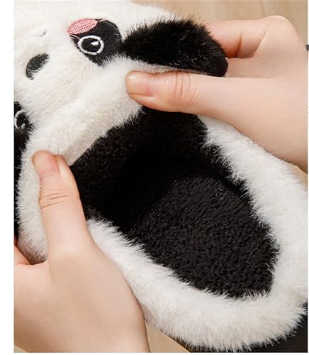Panda slippers Cartoon animal slippers Slipper Men's and women's cotton slippers Warm slippers Plush slippers Family slippers Non slip slippers3