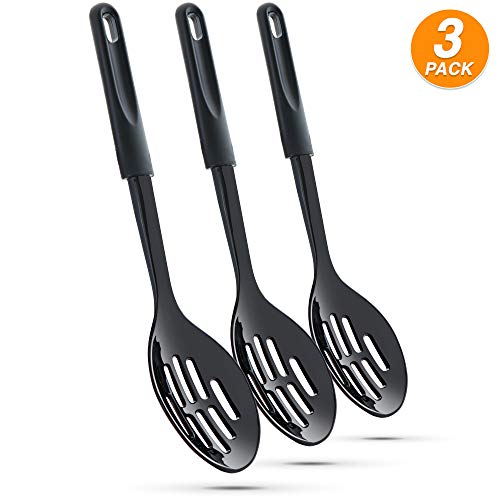 Ram Pro kitchen Slotted Spoons for Cooking Made of Heat Resistant Nylon