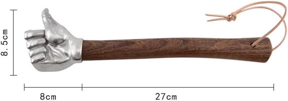 Stainless Steel Hammer with Anti Slip Wooden Handle Lightweight Sturdy for Construction Gardening and Household Tasks(Thumb Hammer)