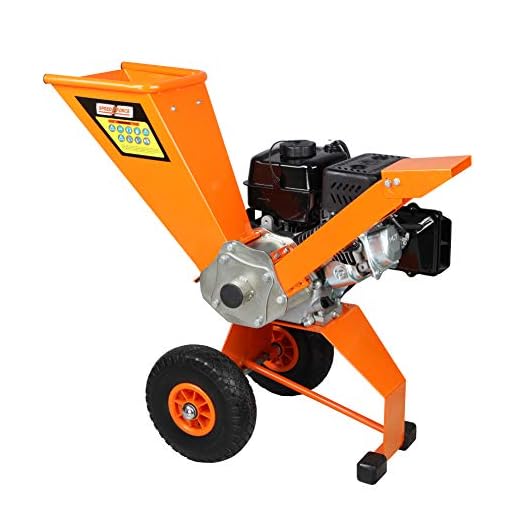 SPEED FORCE Wood Chipper Shredder 6.5 HP 208cc Gas Powered Wood Chipper 3 Inch Max Wood Diameter Heavy Duty Wood Chipper EPA/CARB Certified for Fire Prevention/Building Firebreaks