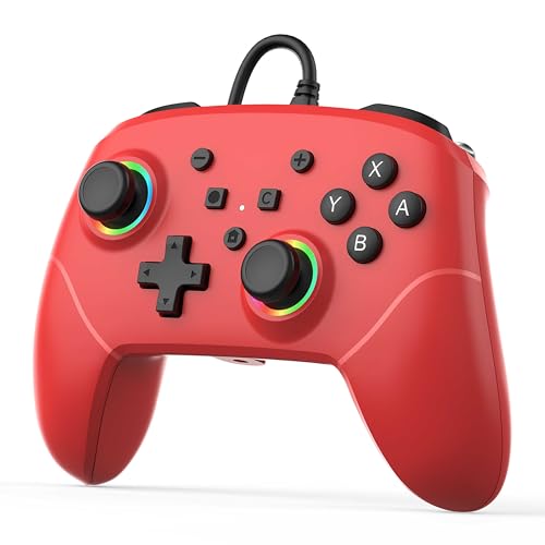 BETMI RGB Wired Pro Controller for Switch 2 with 9-Axis Motion Sensing/C Button/Hall Effect...