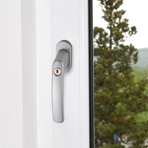 ABUS Fenstergriff FG200 - Abschließbar mit Druckzylinder, Grau – Ansicht 5
