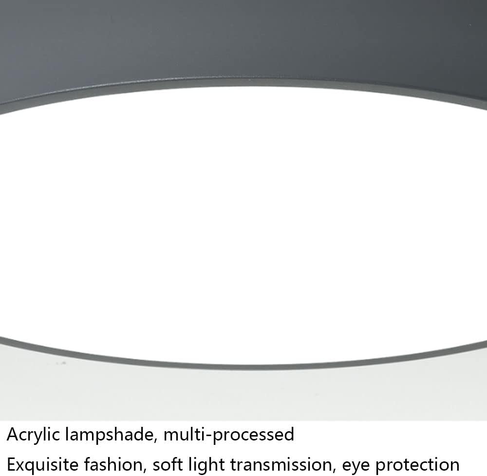 Stepless Dimming Led Ceiling Light with Remote Led Ceiling Lamp Light Color Changeable Simple Flat Light Modern Decorative Lighting Fixtures for Study,Corridor,Bedroom, Stairwell/Yellow/40Cm